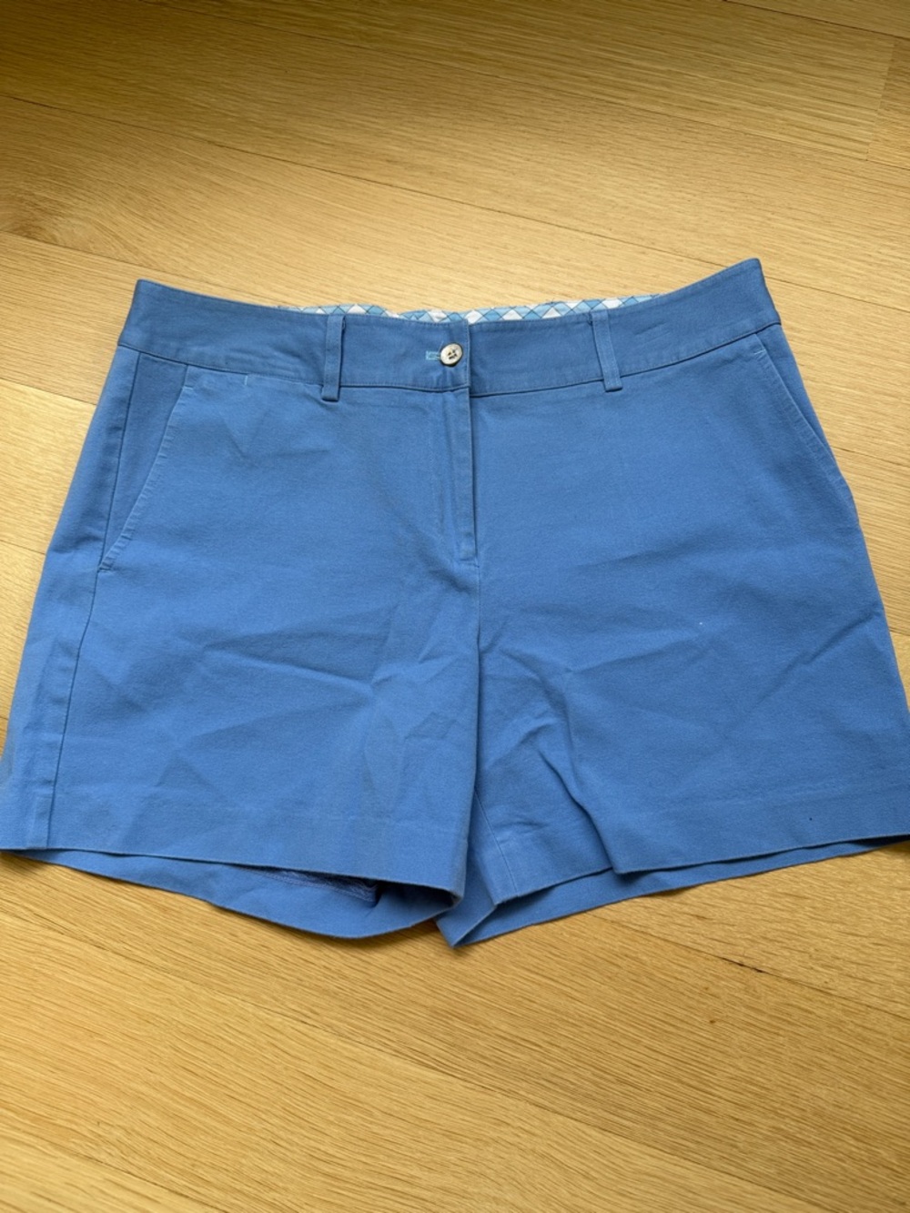 J. McLaughlin Women's Blue Shorts Size 10 Cotton Stretch